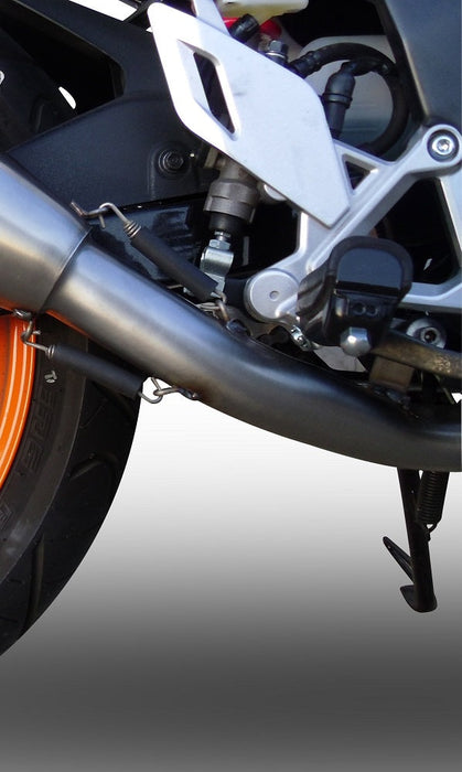 GPR Exhaust System Honda CBR125R 2011-2016, Furore Nero, Full System Exhaust, Including Removable DB Killer