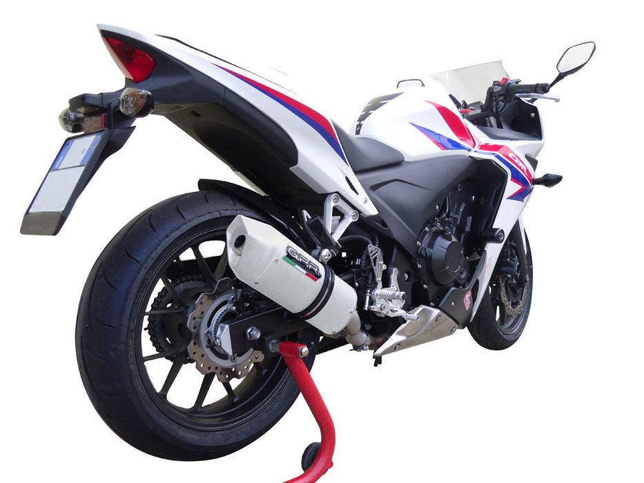 GPR Exhaust System Honda CBR500R 2012-2018, Albus Evo4, Slip-on Exhaust Including Removable DB Killer and Link Pipe