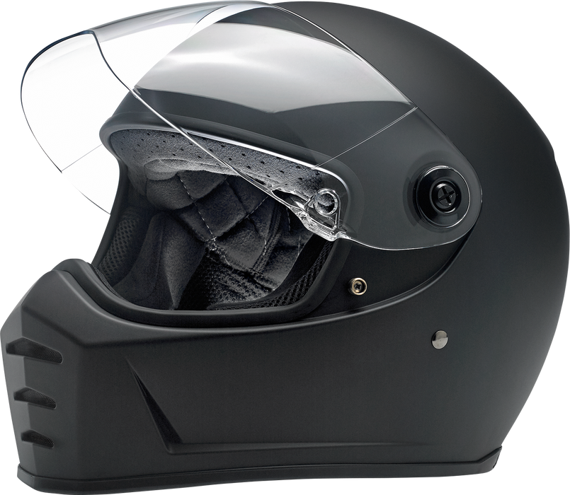 BILTWELL Lane Splitter Motorcycle Helmet - Flat Black - Medium 1004-201-103