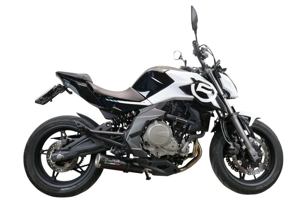 GPR Exhaust System Cf Moto 650 Mt 2021-2023, M3 Black Titanium, Slip-on Exhaust Including Link Pipe and Removable DB Killer