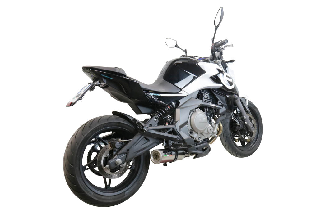 GPR Exhaust System Cf Moto 400 NK 2021-2023, M3 Inox , Slip-on Exhaust Including Link Pipe and Removable DB Killer