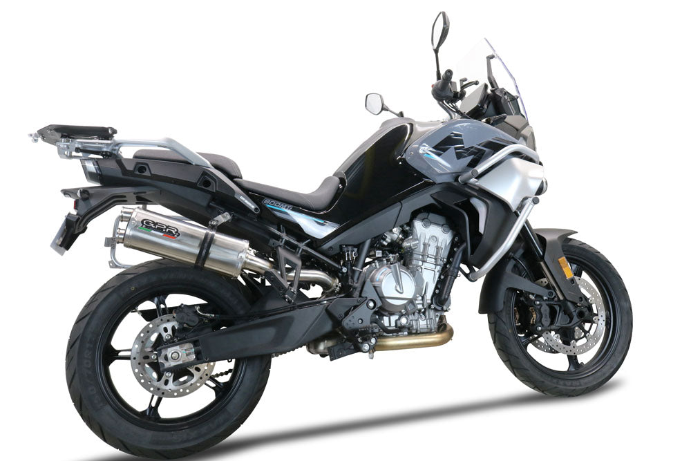 GPR Exhaust Cf Moto 800 Mt Sport 2022-2024, Dual Inox, Slip-on Exhaust Including Removable DB Killer and Link Pipe