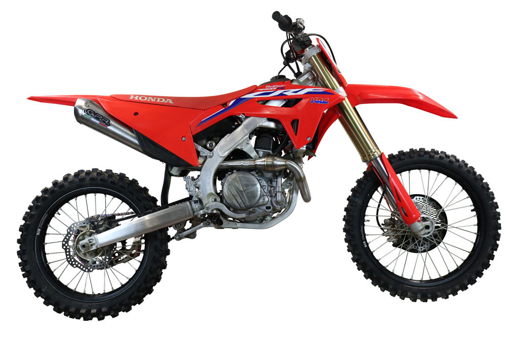 GPR Exhaust System Honda CRF450R 2021-2023, Pentacross Inox, Full System Exhaust, Including Removable DB Killer/spark arrestor