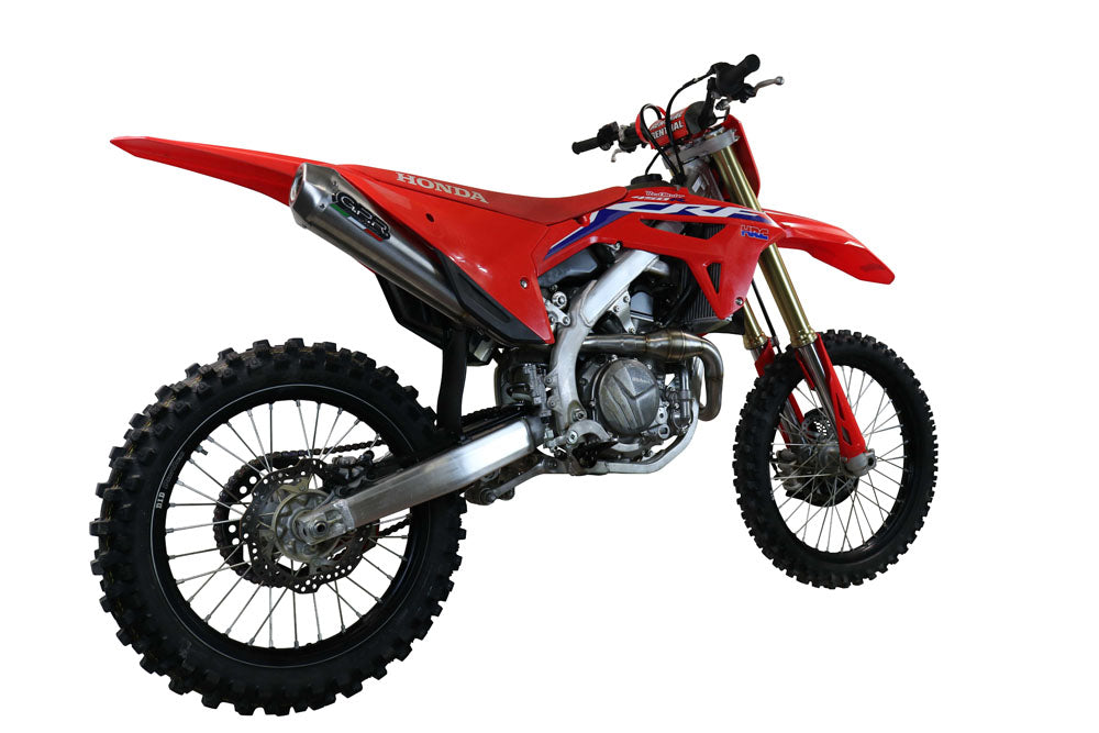 GPR Exhaust System Honda CRF450R 2021-2023, Pentacross Inox, Full System Exhaust, Including Removable DB Killer/spark arrestor