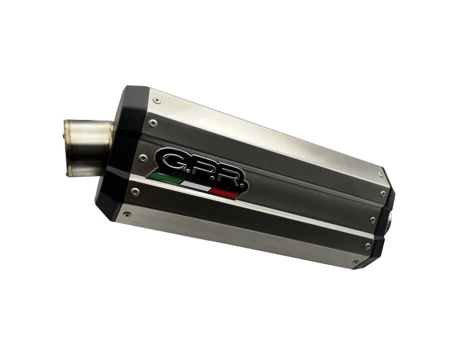 GPR Exhaust for Bmw R1250R R1250RS 2019-2020, DUNE Titanium, Slip-on Exhaust Including Removable DB Killer and Link Pipe