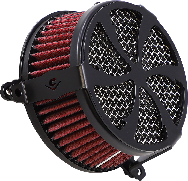 COBRA Air Filter - Swept - Black 606-0102-01B-SB