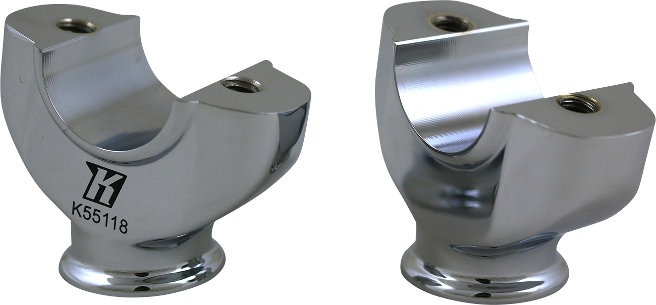 KODLIN MOTORCYCLE Risers - Lower - Chrome K55118