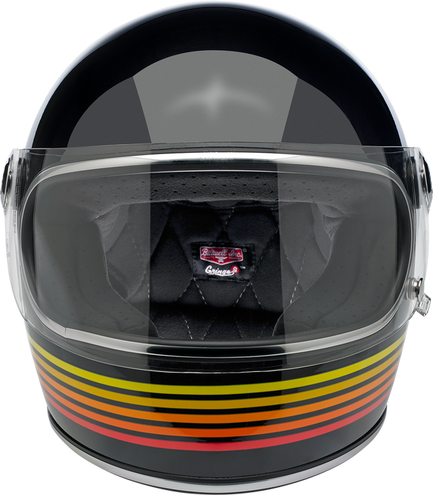 BILTWELL Gringo S Motorcycle Helmet - Gloss Black Spectrum - Medium 1003-536-103