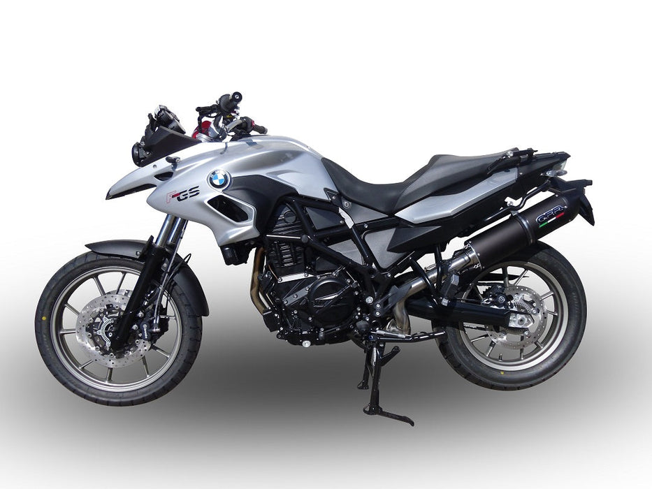 GPR Exhaust for Bmw F700GS 2011-2015, Furore Poppy, Slip-on Exhaust Including Removable DB Killer and Link Pipe