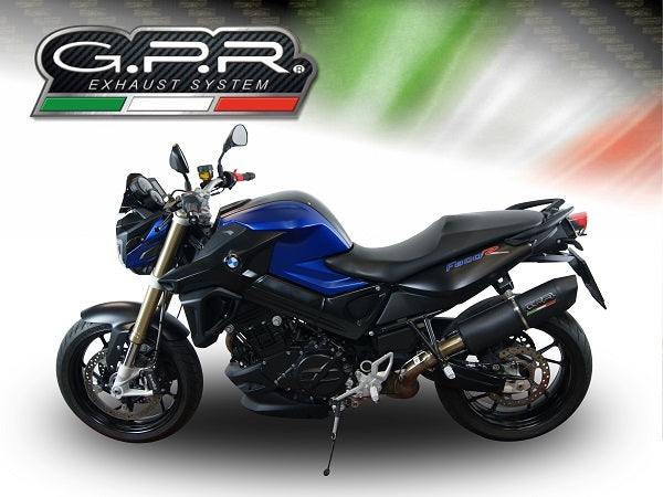 GPR Exhaust for Bmw F800R 2009-2014, Furore Poppy, Slip-on Exhaust Including Removable DB Killer and Link Pipe