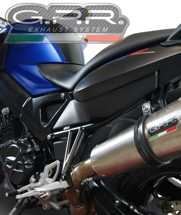 GPR Exhaust for Bmw F800R 2015-2016, Gpe Ann. titanium, Slip-on Exhaust Including Removable DB Killer and Link Pipe