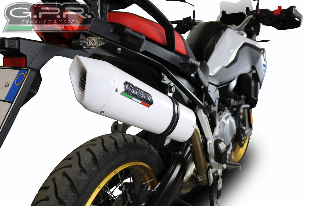 GPR Exhaust for Bmw F850GS - Adventure 2018-2020, Albus Evo4, Slip-on Exhaust Including Removable DB Killer and Link Pipe