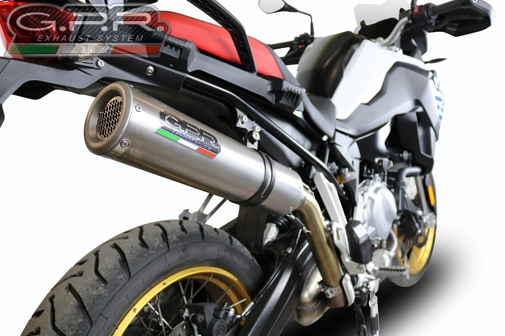 GPR Exhaust for Bmw F850GS - Adventure 2021-2022, M3 Inox , Slip-on Exhaust Including Removable DB Killer and Link Pipe