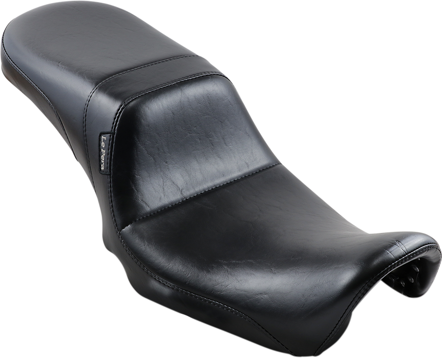 LE PERA Daytona 2-Up Seat - Without Backrest - Smooth - Black - Dyna LK-515