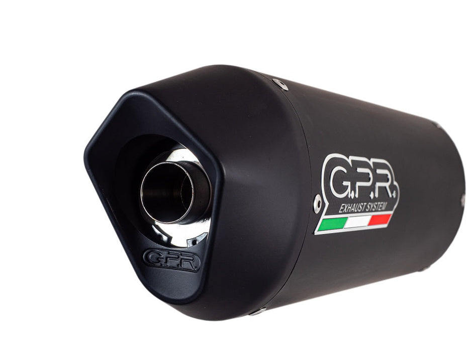 GPR Exhaust System Honda CBR125R 2011-2016, Furore Nero, Full System Exhaust, Including Removable DB Killer