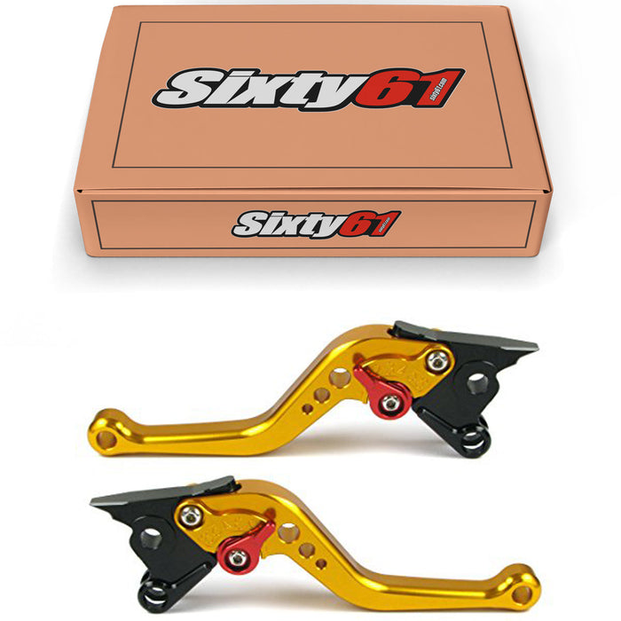 Suzuki Brake & Clutch Levers, Gold Shorty Adjustable