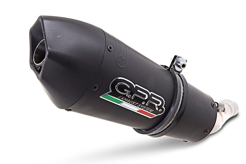 GPR Exhaust System Gilera Gp 800 2008-2013, Gpe Ann. Black titanium, Mid-Full System Exhaust Including Removable DB Killer