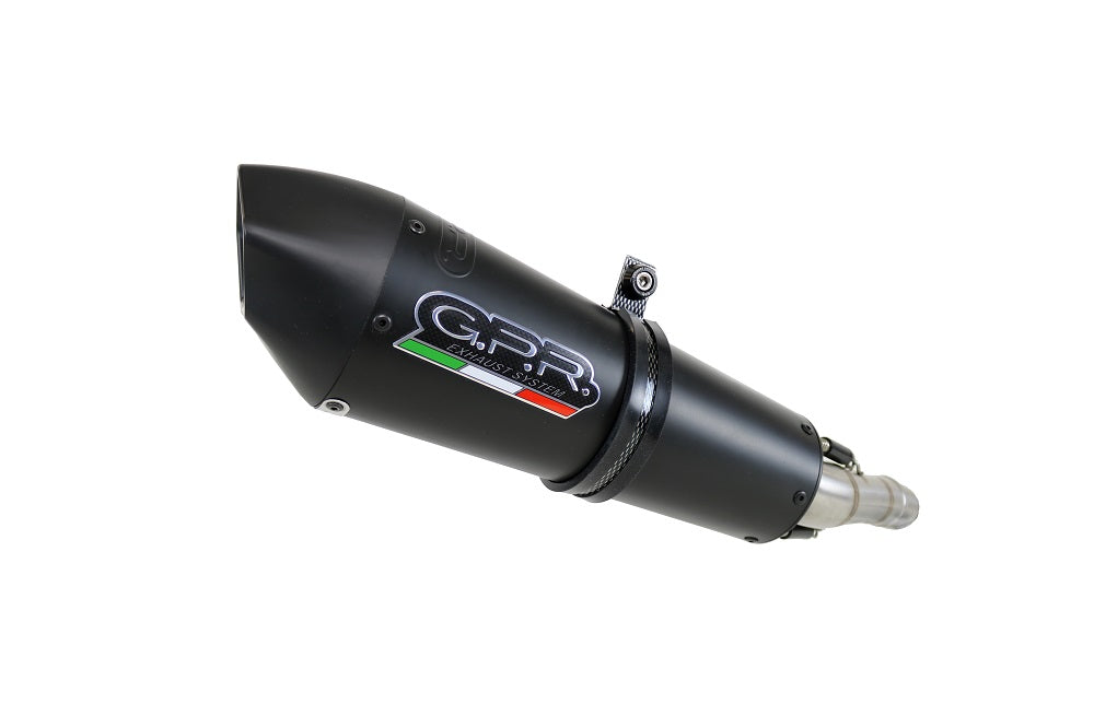 GPR Exhaust System Gilera Gp 800 2008-2013, Gpe Ann. Black titanium, Mid-Full System Exhaust Including Removable DB Killer