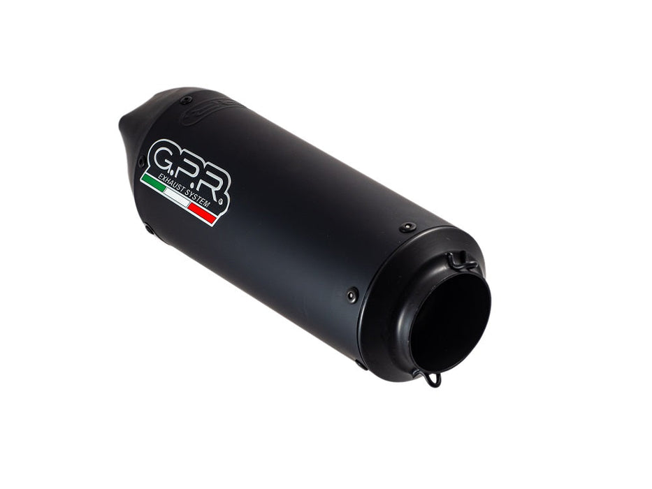 GPR Exhaust System Gilera Gp 800 2008-2013, Gpe Ann. Black titanium, Mid-Full System Exhaust Including Removable DB Killer