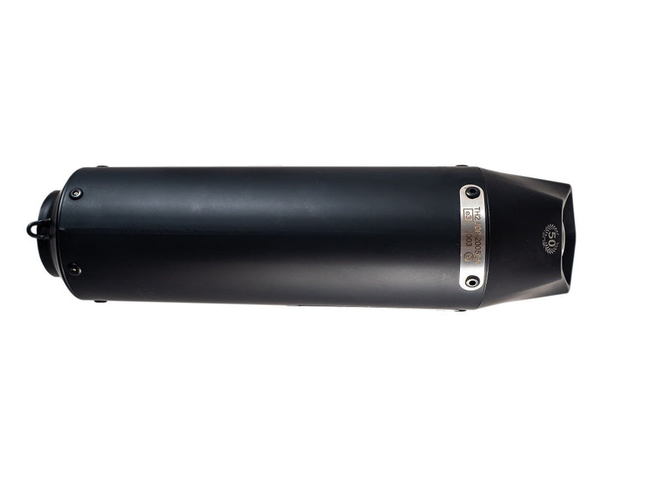 GPR Exhaust System Gilera Gp 800 2008-2013, Gpe Ann. Black titanium, Mid-Full System Exhaust Including Removable DB Killer