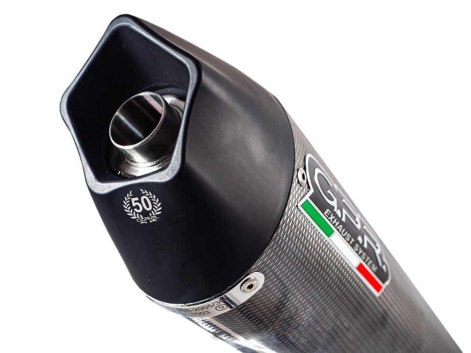 GPR Exhaust for Aprilia Caponord 1200 2013-2015, Gpe Ann. Poppy, Slip-on Exhaust Including Removable DB Killer and Link Pipe