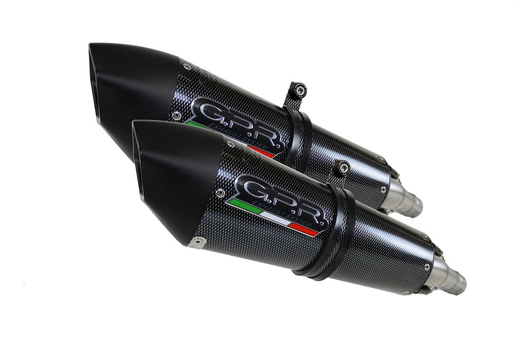 GPR Exhaust for Bmw K1600GTL 2012-2016, Gpe Ann. Poppy, Dual slip-on Including Removable DB Killers and Link Pipes