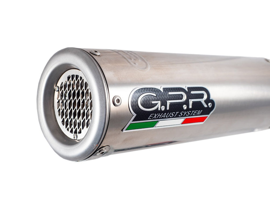 GPR Exhaust for Benelli 502 C 2019-2020, M3 Inox , Slip-on Exhaust Including Removable DB Killer and Link Pipe