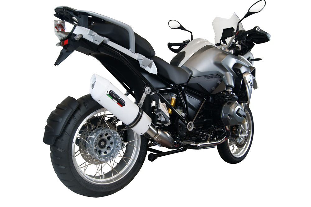 GPR Exhaust for Bmw R1200GS - Adventure 2013-2016, Albus Ceramic, Slip-on Exhaust Including Removable DB Killer and Link Pipe