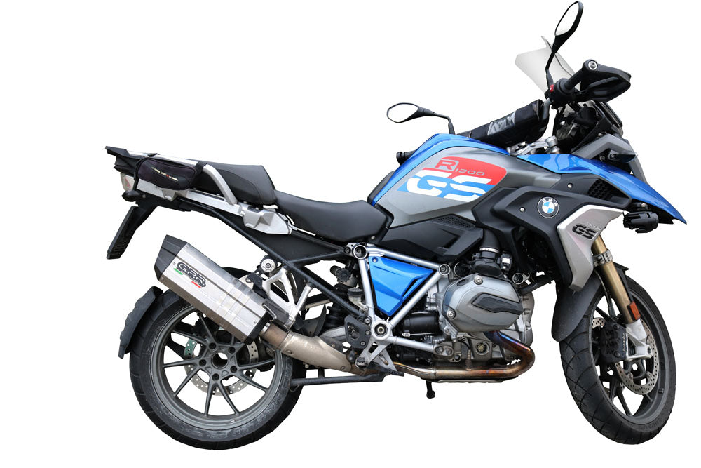 GPR Exhaust for Bmw R1200GS - Adventure 2014-2016, Sonic Titanium, Slip-on Exhaust Including Removable DB Killer and Link Pipe