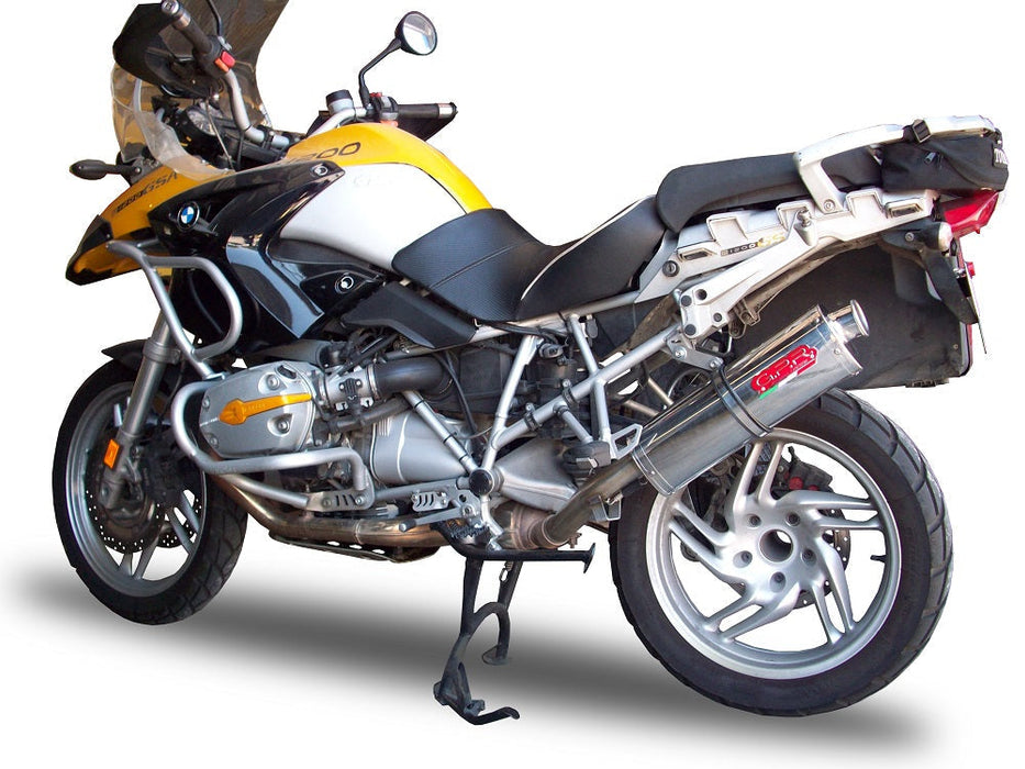 GPR Exhaust for Bmw R1200GS - Adventure 2005-2010, Trioval, Slip-on Exhaust Including Removable DB Killer and Link Pipe