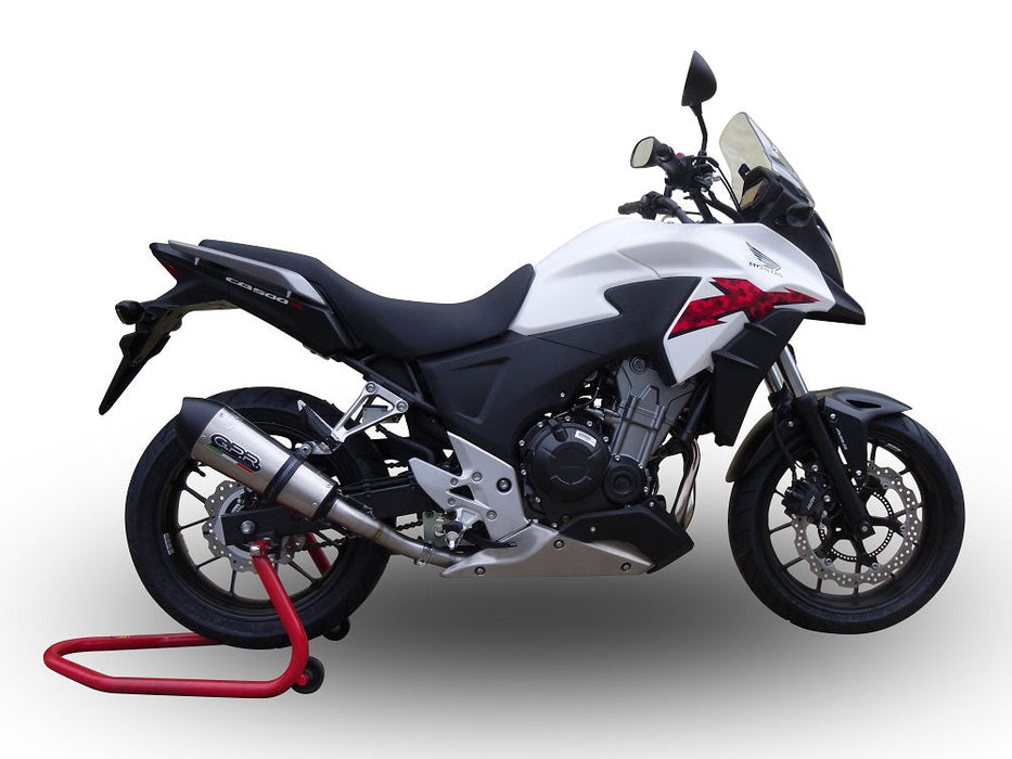 GPR Exhaust System Honda CB500X 2016-2018, Gpe Ann. titanium, Full System Exhaust