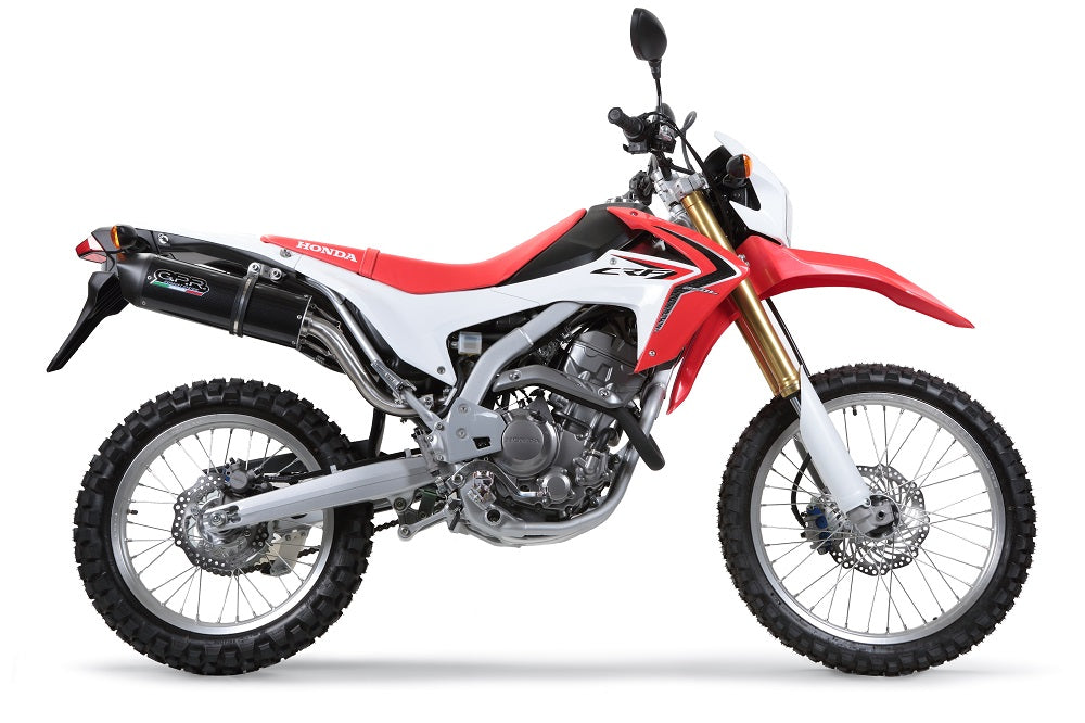 GPR Exhaust System Honda CRF250L / Rally 2017-2020, Furore Evo4 Poppy, Slip-on Exhaust Including Link Pipe and Removable DB Killer