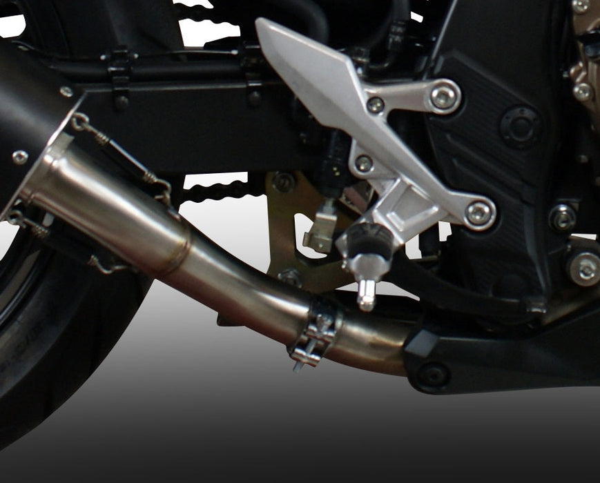 GPR Exhaust System Honda CB500F 2016-2018, GP Evo4 Black Titanium, Slip-on Exhaust Including Removable DB Killer and Link Pipe