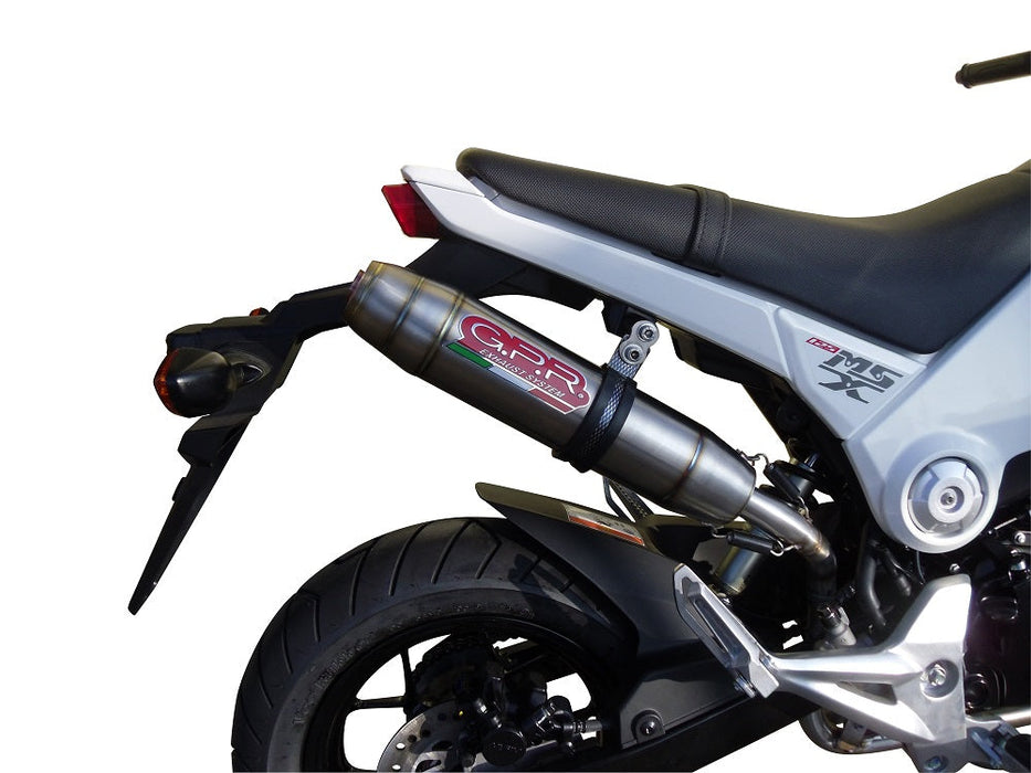 GPR Exhaust System Honda Msx - Grom 125 2013-2017, Deeptone Inox, Full System Exhaust