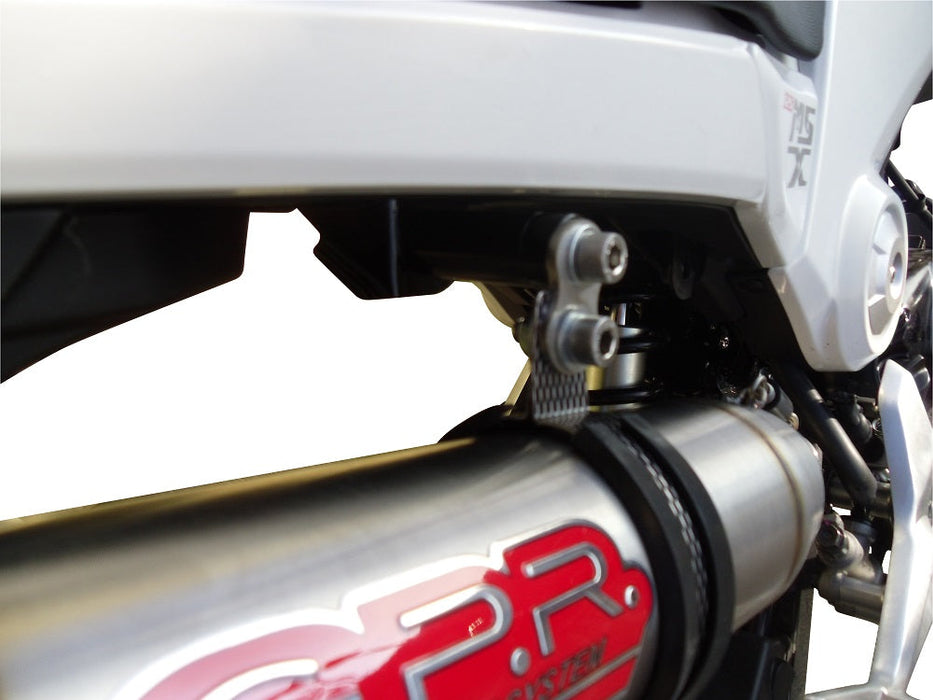 GPR Exhaust System Honda Msx - Grom 125 2013-2017, Deeptone Inox, Full System Exhaust