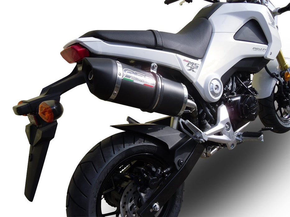 GPR Exhaust System Honda Msx - Grom 125 2013-2017, Furore Nero, Full System Exhaust