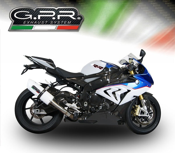 GPR Exhaust for Bmw S1000RR 2015-2016, Albus Ceramic, Slip-on Exhaust Including Removable DB Killer and Link Pipe