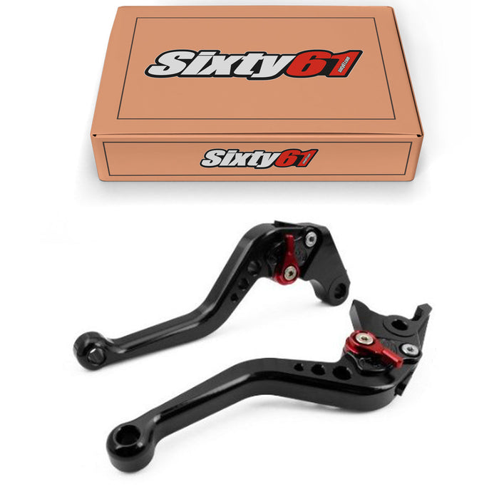 Suzuki Brake & Clutch Levers, Black Shorty Adjustable