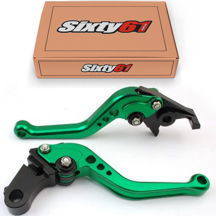 Yamaha Brake & Clutch Levers, Green Shorty Adjustable