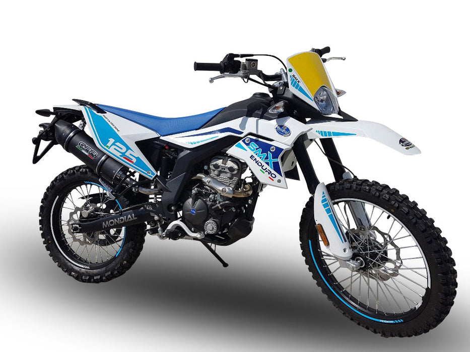 GPR Exhaust System F.B. Mondial Smx 125 Enduro 2021-2023, Furore Nero, Slip-on Exhaust Including Link Pipe and Removable DB Killer