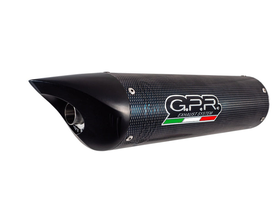 GPR Exhaust for Benelli Tnt 899 2008-2016, Tiburon Poppy, Slip-on Exhaust Including Removable DB Killer and Link Pipe