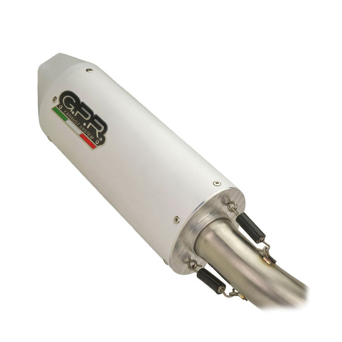 GPR Exhaust System Malaguti Dune 125 2019-2020, Albus Ceramic, Slip-on Exhaust Including Link Pipe and Removable DB Killer
