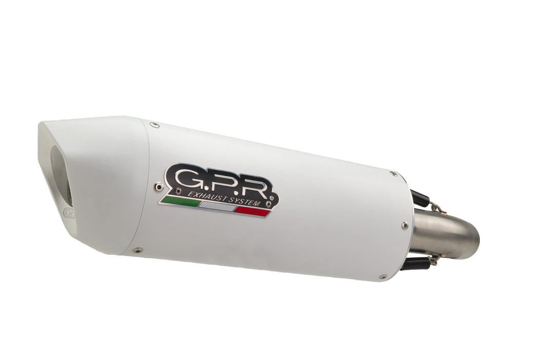 GPR Exhaust System Yamaha T-Max 530 2012-2016, Albus Ceramic, Full System Exhaust, Including Removable DB Killer