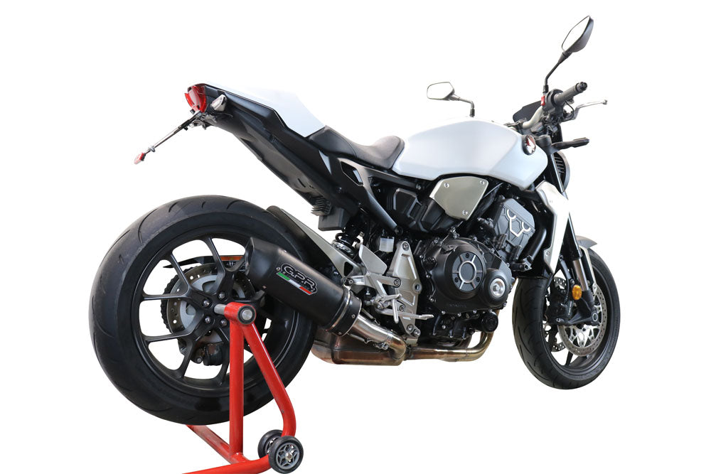 GPR Exhaust System Honda CB1000R 2018-2020, Furore Evo4 Nero, Slip-on Exhaust Including Removable DB Killer and Link Pipe