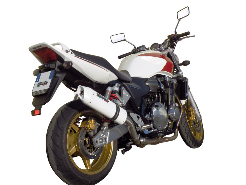 GPR Exhaust System Honda CB1300 2003-2012, Albus Ceramic, Slip-on Exhaust Including Removable DB Killer and Link Pipe