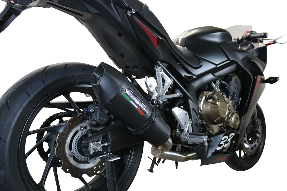 GPR Exhaust System Honda CBR650F 2014-2016, Gpe Ann. Black titanium, Full System Exhaust, Including Removable DB Killer