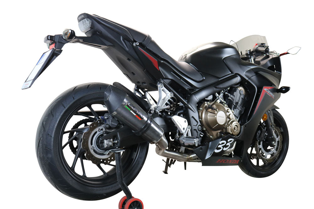 GPR Exhaust System Honda CBR650F 2017-2018, GP Evo4 Poppy, Full System Exhaust, Including Removable DB Killer