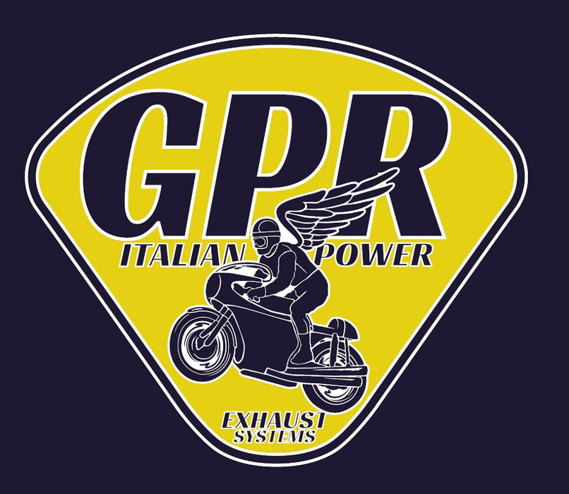 GPR Exhaust System Yamaha Xv 1100 Virago 1986-1999, Ultracone Inox Cafè Racer, Universal silencer, Including Removable DB Killer, without Link Pipe