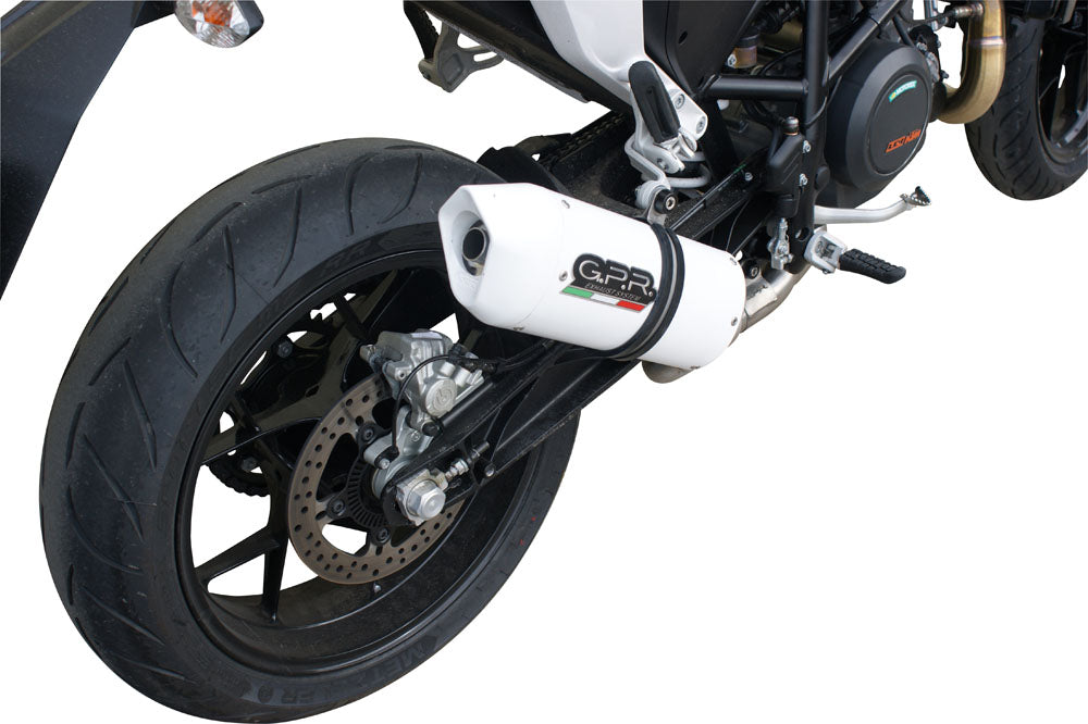 GPR Exhaust System Ktm Duke 690 2012-2016, Albus Evo4, Slip-on Exhaust Including Removable DB Killer and Link Pipe