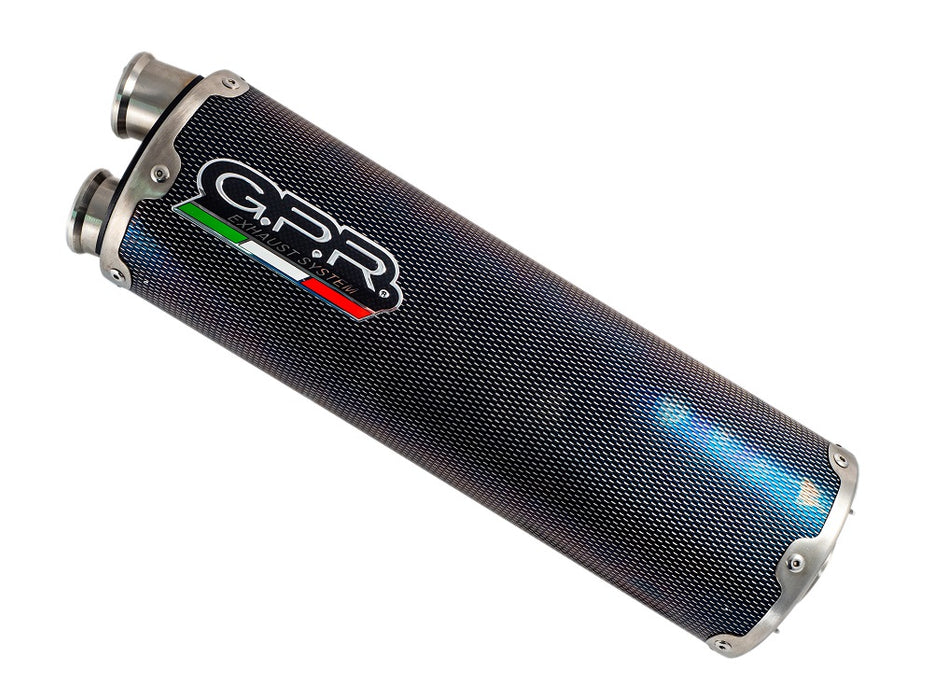 GPR Exhaust System Triumph Tiger 850 2023-2024, Dual Poppy, Slip-on Exhaust Including Removable DB Killer and Link Pipe